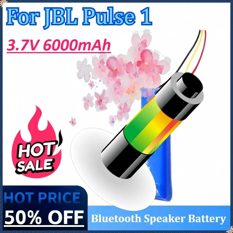 

3.7V 6000mAh Bluetooth Speaker Battery 763098 MLP822199 for JBL Pulse 1 Rechargeable Battery