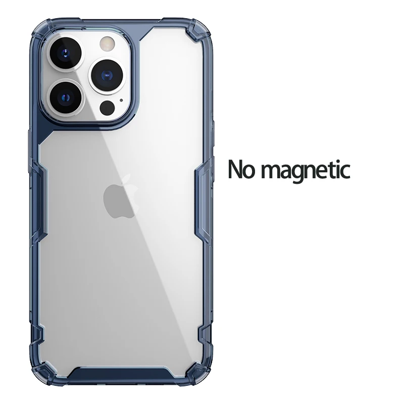 Für MagSafe Für iPhone 14 Pro Max Magnetische Fall Nillkin Natur Pro Transparent Klar TPU PC Zurück Abdeckung Für iPhone 14 Pro 14 Plus