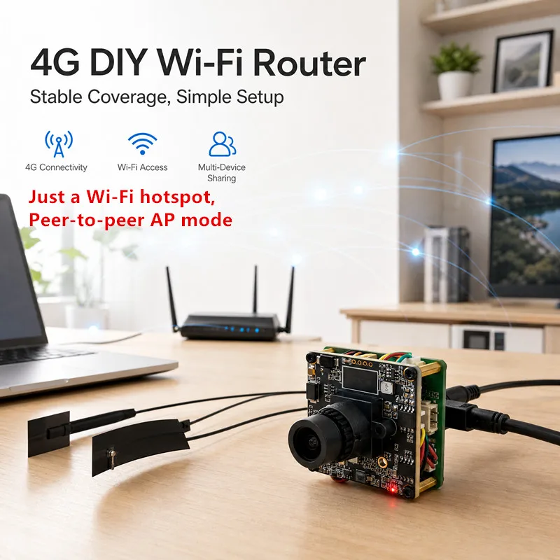 Mini 4G Camera CCTV P2P Onvif Audio DIY 3G 4G SIM Camera Module Chip Board LTE Cat 4 4G Wireless IP Camera P2P For Camhipro APP