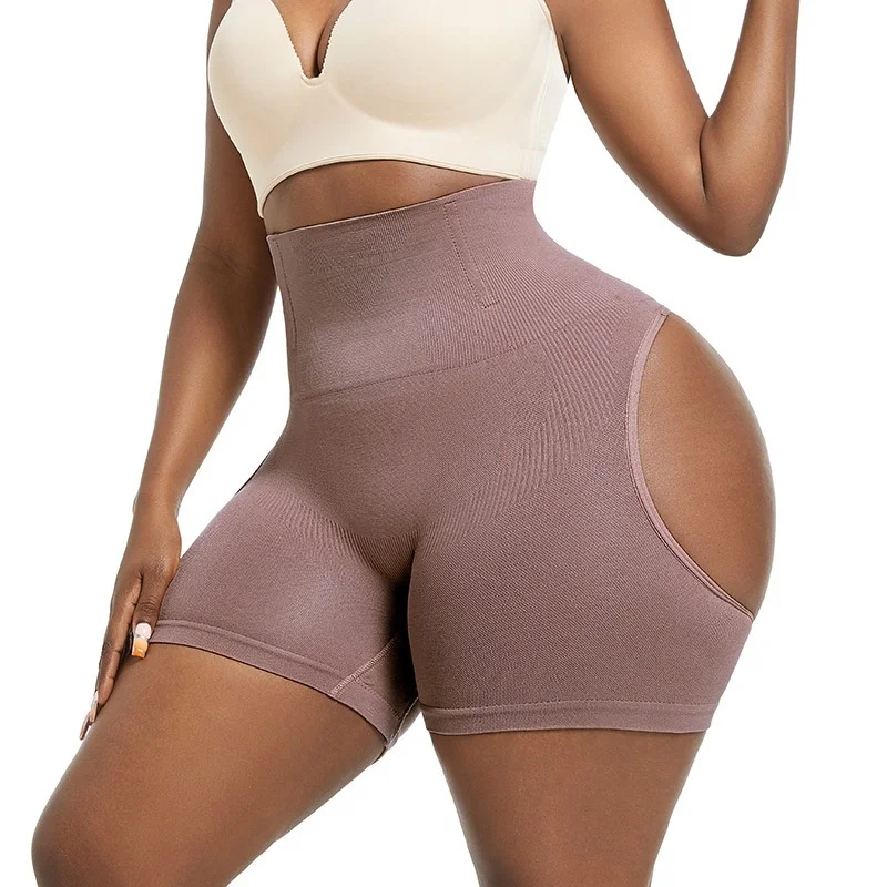 Sexy Nylon Control Panties Body Shaper Women Underwear Show Buttocks High Waist Butt Lifter Plus Size Tummy Slim