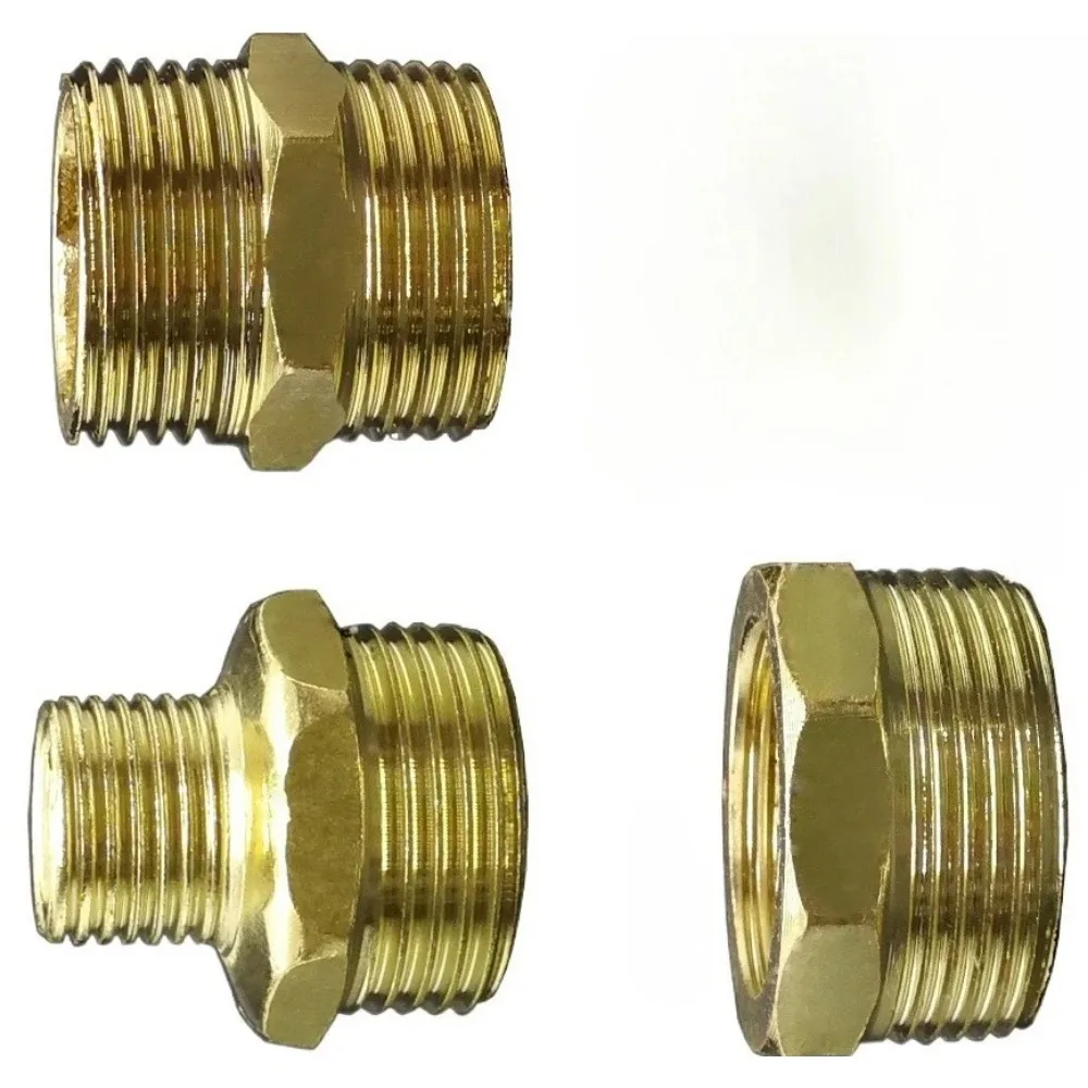 

M14 G 1/4 3/8 1/2 3/4 1 "BSPP Мужской Женский Шестигранный ниппельный втулка Редуктор Латунный железный фитинг для труб Соединитель для дома