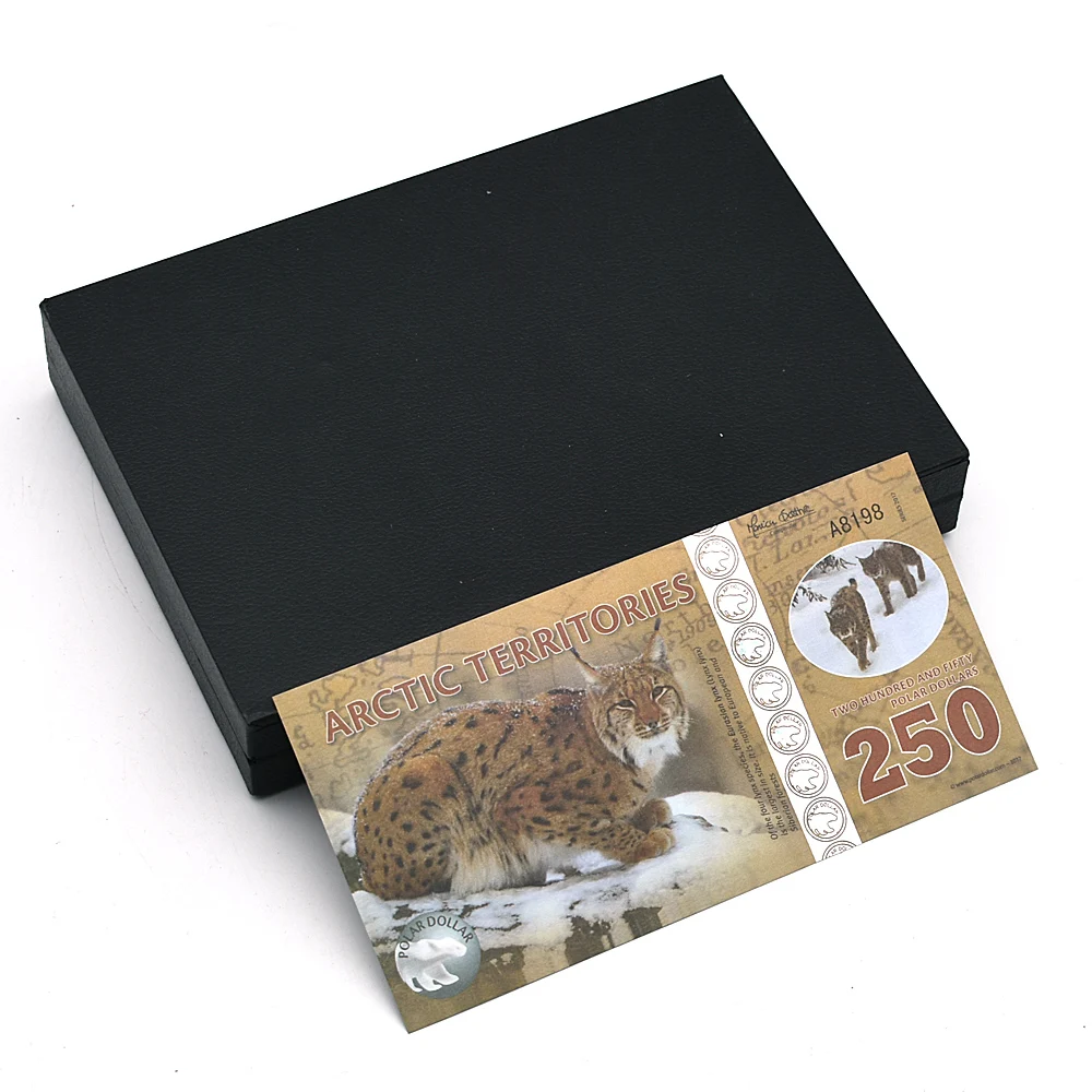 Arctic Territories Banknote 14pcs/set Polar Bear Whale Lynx Animal Commemorative Vouchers Full Set Collection