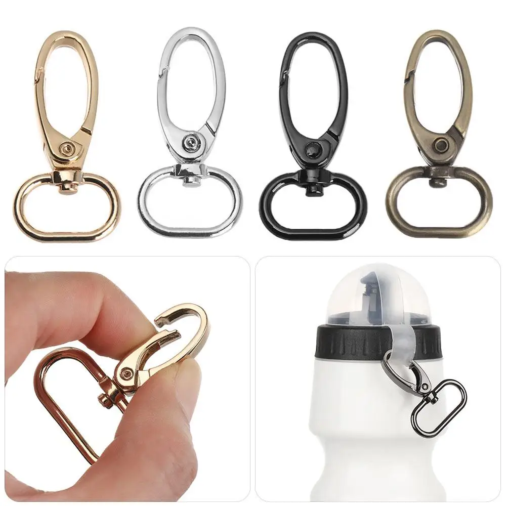 1/2/5pcs High quality Accessories Snap Bottle Hooks Handbags Clips Spring Oval Rings Outdoor Carabiner Bag Belt Buckles