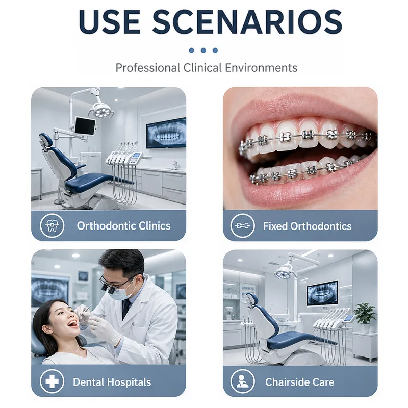 50 Pcs Orthodontic Universal Crimpable Stops Medical Grade Stainless Steel Archwire Open Stop Locks for Dentistry Clinic