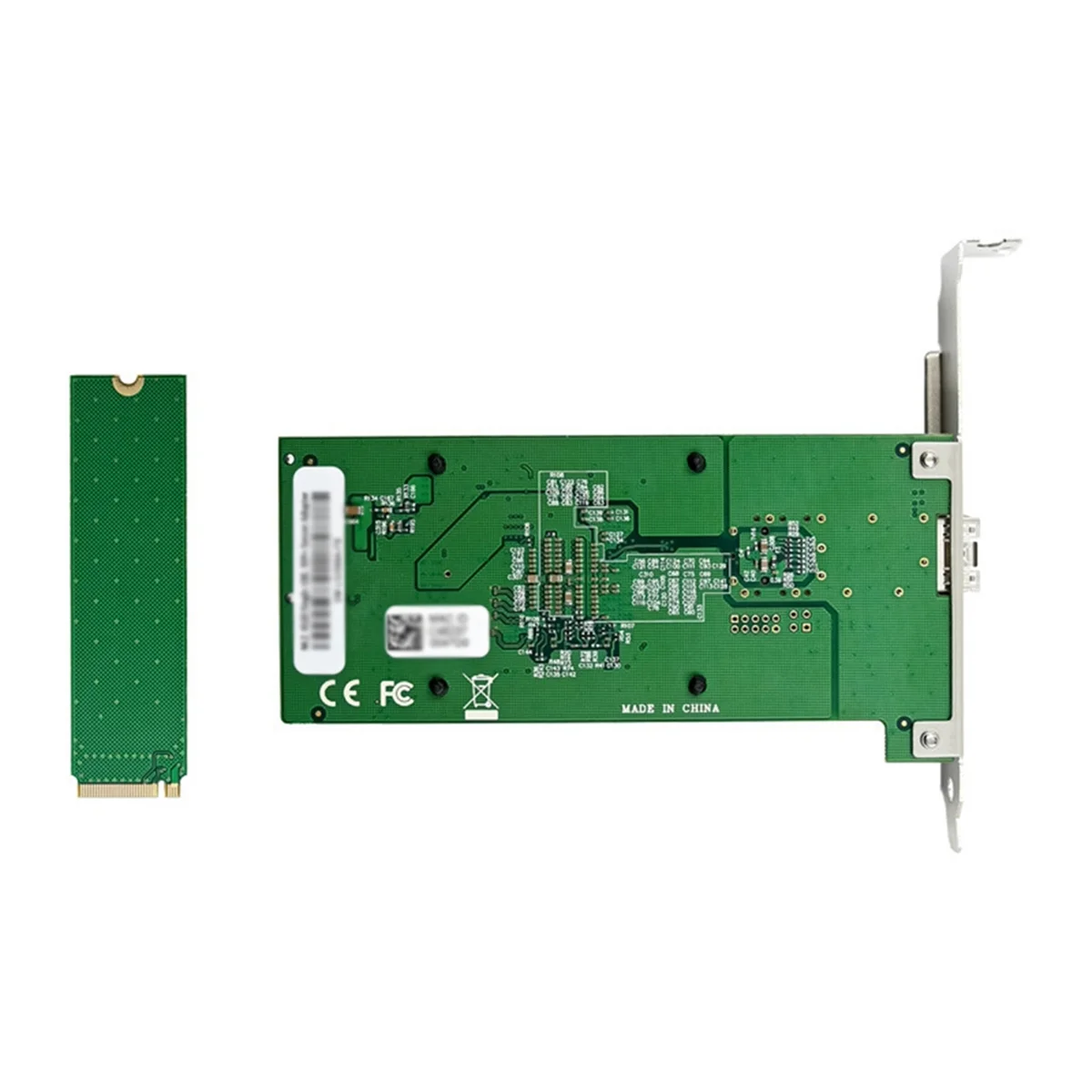 Server Network Card M.2 B+M KEY 8-Channel Single-Port 10GbE SFP Ethernet NIC Network Card for Win10 FreeBSD Linux System