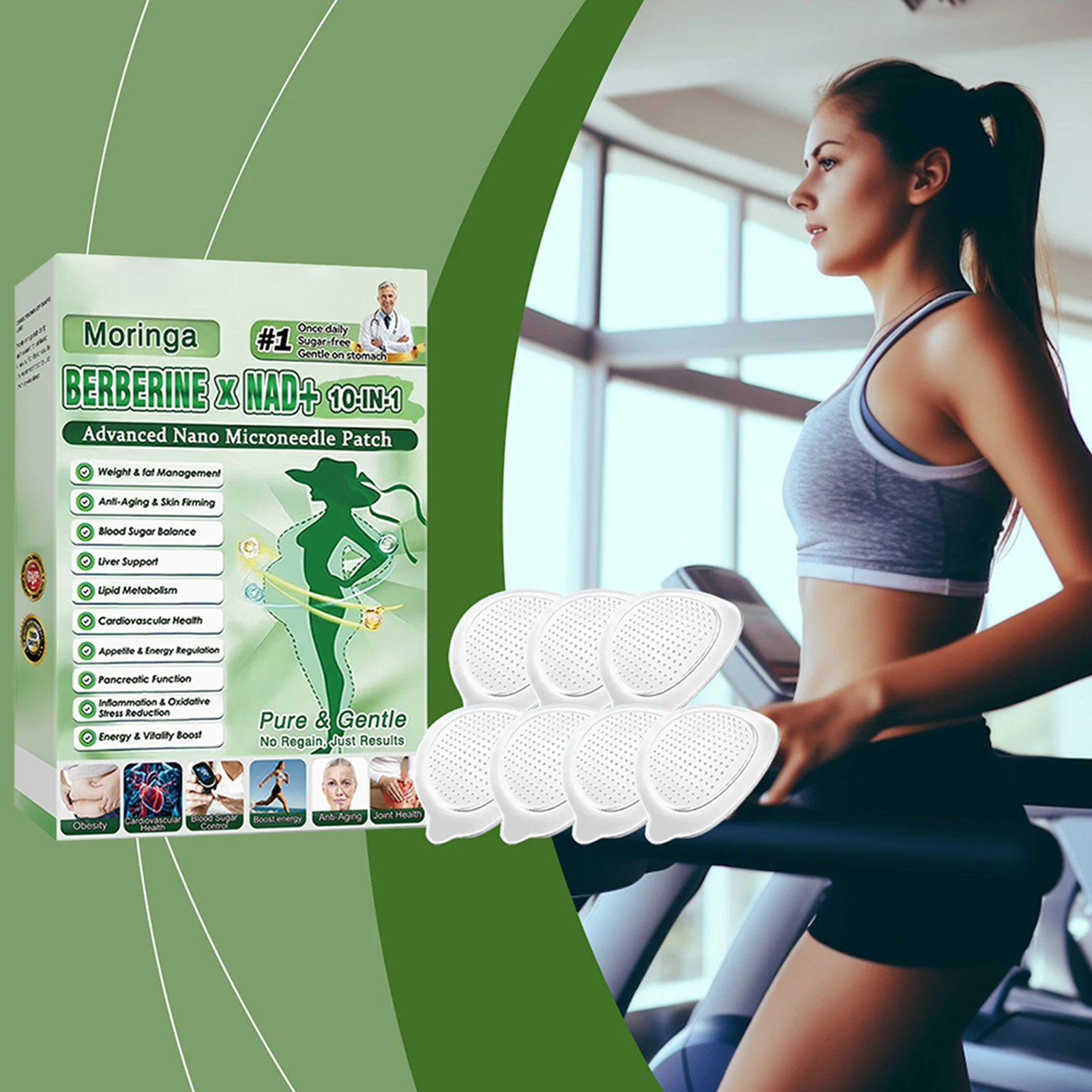 Ultra-Thin Nanos Microneedles Painless For Men Women Non-Invasive Painless Application For Weight Management For Body Slimming