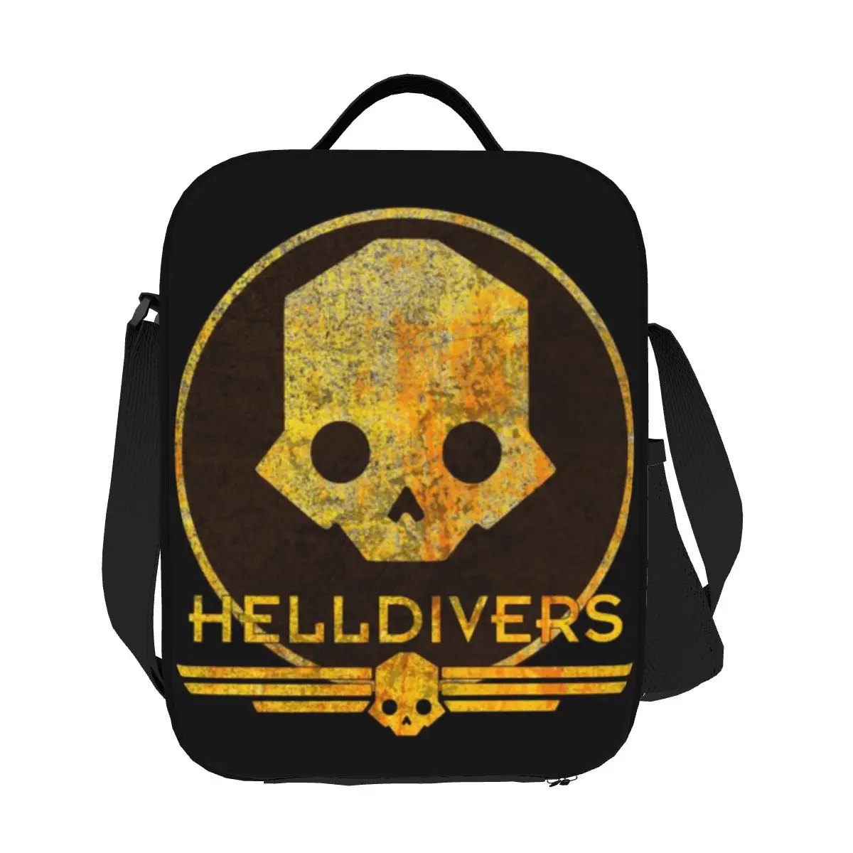 

Custom Shooting Games Helldiverss Portable Lunch Box Women Waterproof Cooler Thermal Food Insulated Lunch Bag Office Work