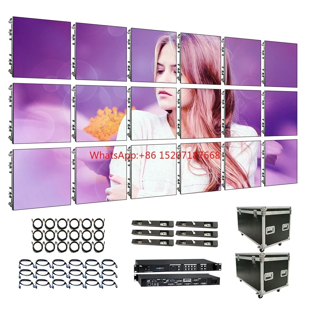 3M X 2M Die Casting Aluminum Stage Full Color Background Giant Dj Screen Wall Indoor High Quality Led Display Panel For Events