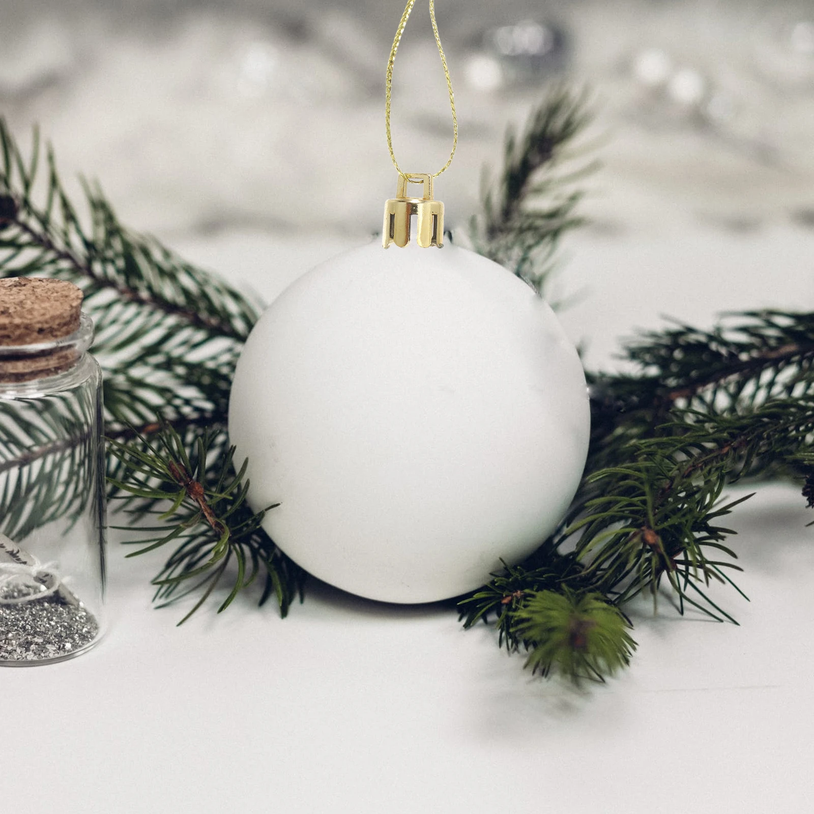 

1000 Pcs Christmas Ball Cap Cover Decor Decorative Ornaments Diy Decorations Hangers Caps Golden