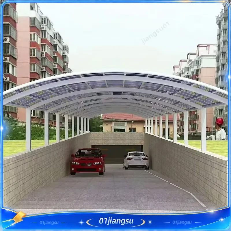 Aluminum Carport Polycarbonate Roof Garage Shed High Quality Car Parking Shelter Outdoor Vehicle Canopy Protection Structure