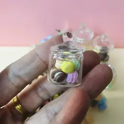 Candy Color Macaron 1/6 Scale Dollhouse Miniature Macaron Dessert Cake for Blyth OB11 1/6 BJD Doll House Play Accessory