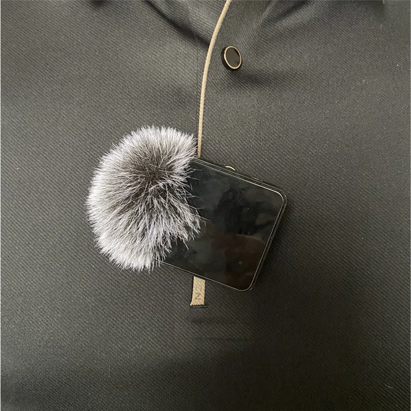 ABKI-For RODE WIRELESS GOII Microphone Hair Cover RODE GOII Windproof Multifunctional Noise Reduction Microphone Cover,1PCS A Du