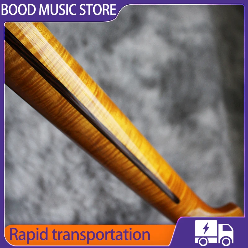 AAAAAA Fed Strt 21 Fret Flame Maple light Neck North American Flame Maple Suit for High-end Guitar