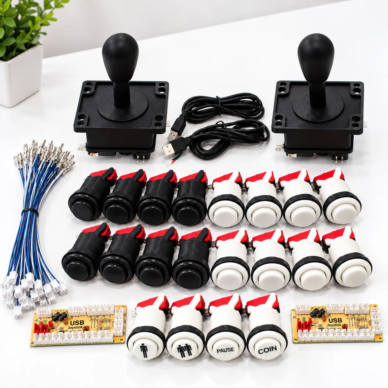 Arcade Cabinet Diy Kit 2 Player - Zestaw DIY do samodzielnego montażu gry