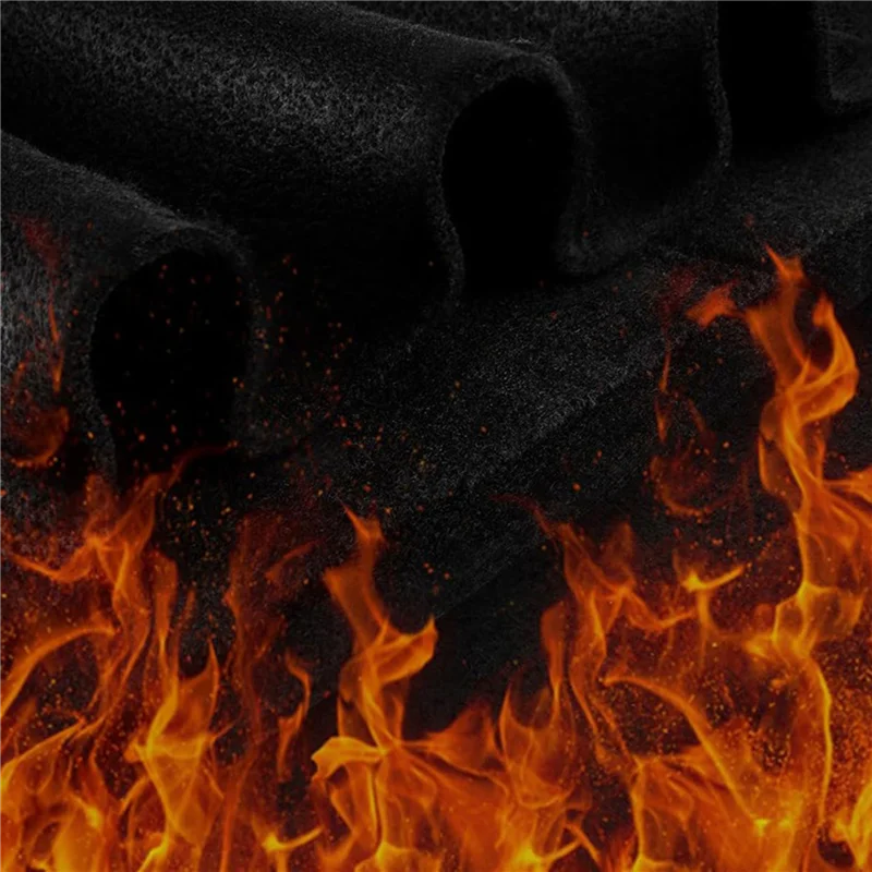 

【Home-Accessories】Carbon Felt Welding Blanket Fireproof - 4 Packs 20X36inch Heat Resistants Fabric 1800°F High Temp Insulation P