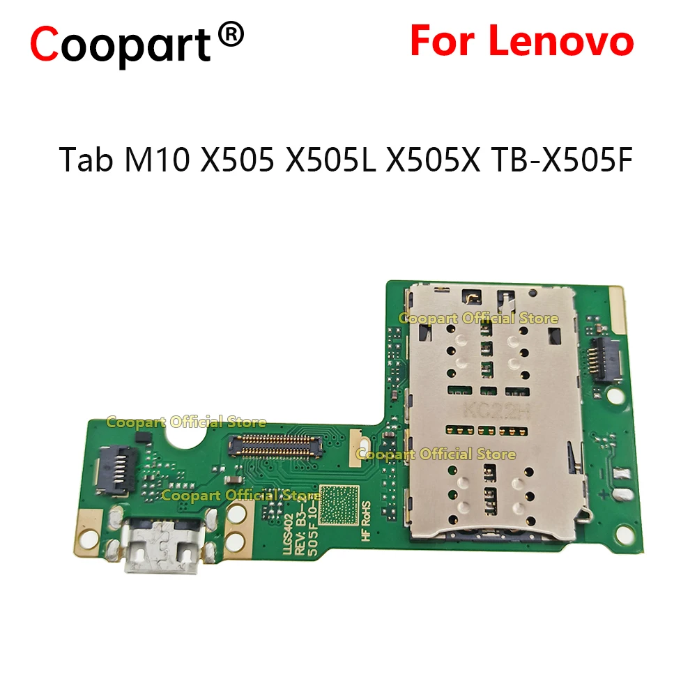 New Charging Dock Flex Cable USB Charger Port Board Plug Plate For Lenovo Tab M10 X505 X505L X505X TB-X505F Sim Reader Connector