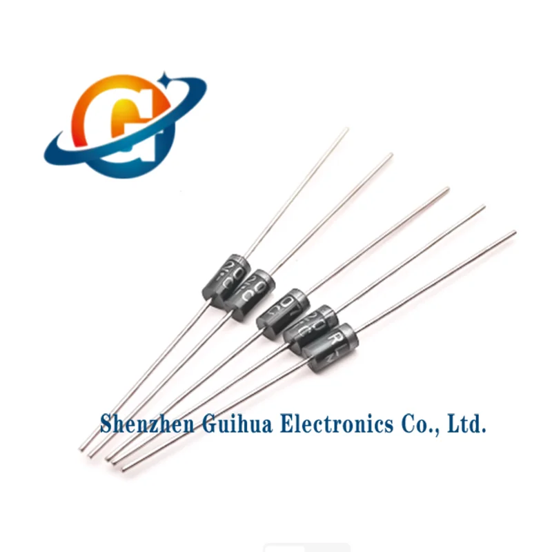 100PCS RL207 2A 1000V DO-15 direct insertion rectifier diode
