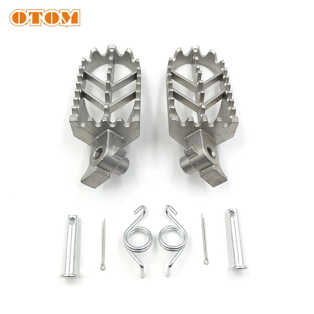 OTOM Motorcycle K6 Front Pedal Wide Footrest Foot Rests Footpegs For KAYO TY125/150 T6 T4 BOSUER BSE Hailing M Series GUIZUN S3