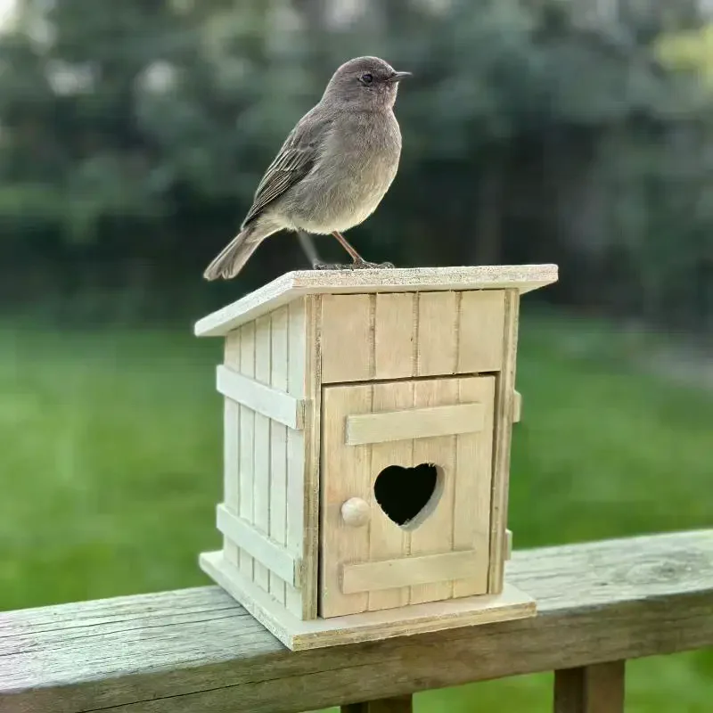 1 Pezzo Decorazione Casa delle Bambole, Mini Nido per Uccelli in Legno, Modello Pollaio, Accessori per Fotografia, Miniature per Casa delle Bambole
