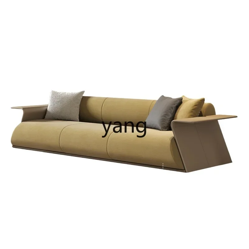 

Lmm modern Italian light luxury matte sofa living room simple wabi sandy wind small apartment technology cloth