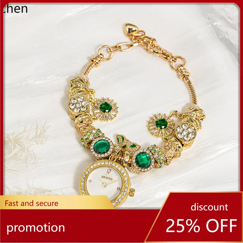 

Zml round bracelet watch - fashionable, niche women's watch - waterproof quartz watch