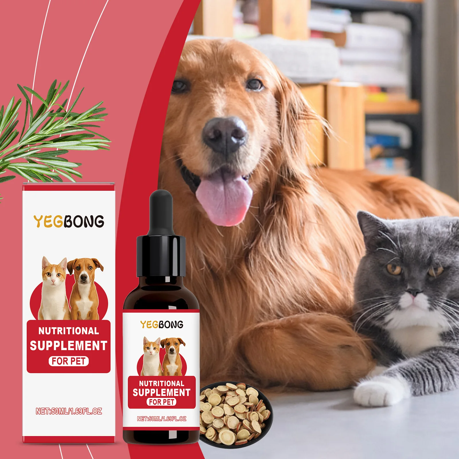 Nahrungsergänzungsmittel Liquid Boost Das Immunsystem von Haustieren Geeignete Hunde Katzen Schmackbare, ausgewogene Formel Sanft absorbierende Tägliche Pflege