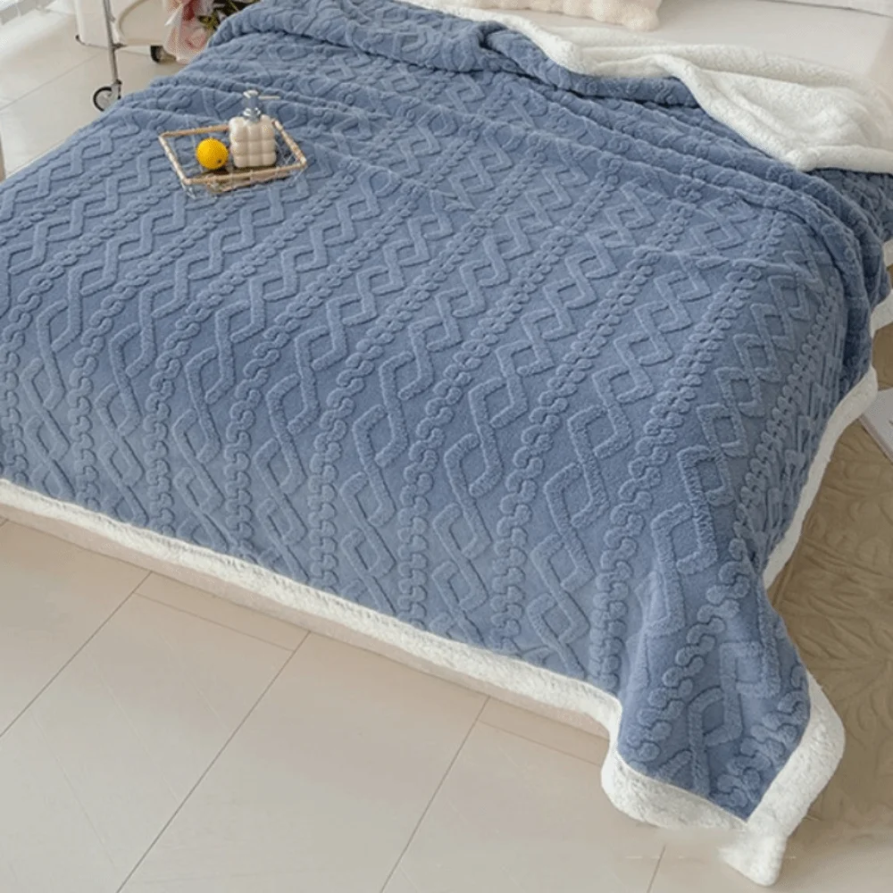 

Однотонное коралловое бархатное одеяло, утолщенное жаккардовое фланелевое одеяло с ромбами, теплое мягкое офисное одеяло для сна, домашнее одеяло