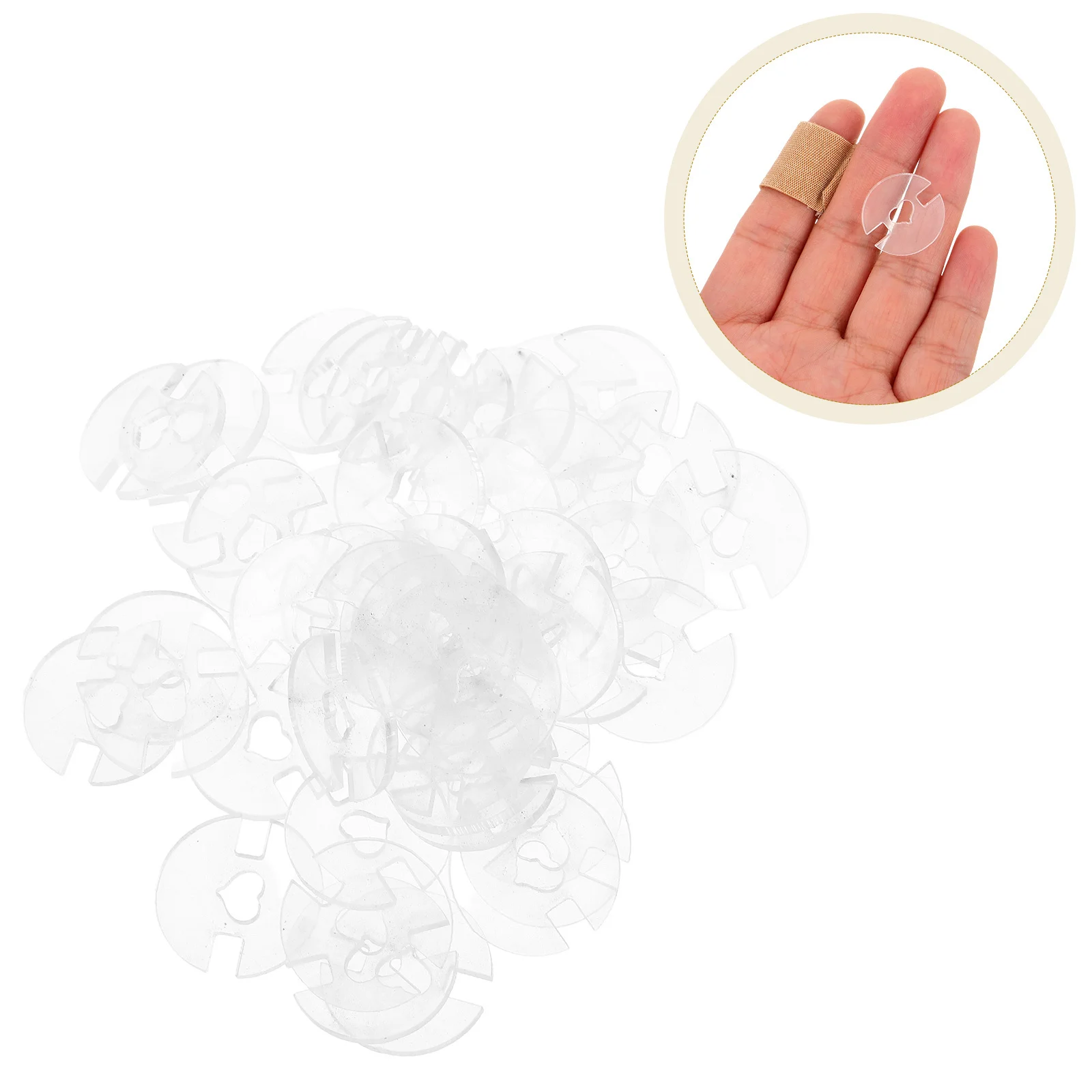 

50Pcs Knitting Hat Tools Removable Acrylic Pom Pom Buttons Transparent Clear Handmade Beanie Accessories Decoration Keepers