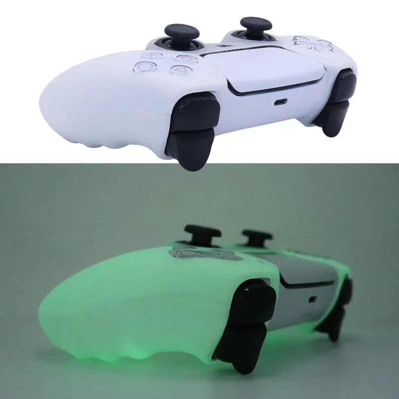 Luminous Glowing in Dark Silicone Cover For PS5 Controller Skin Video Games Accessory Gamepad Joystick Case For Playstation 5