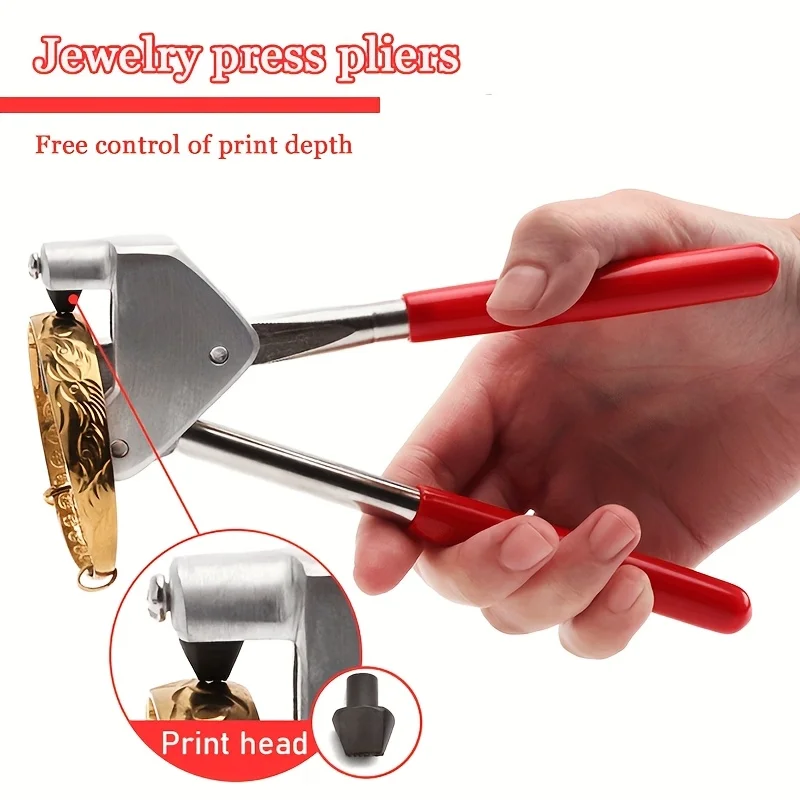 Professional Metal Jewelry Engraving Pliers Steel Letter Stamp Tool for Gold Silver Ring Marking with Precise Stamping