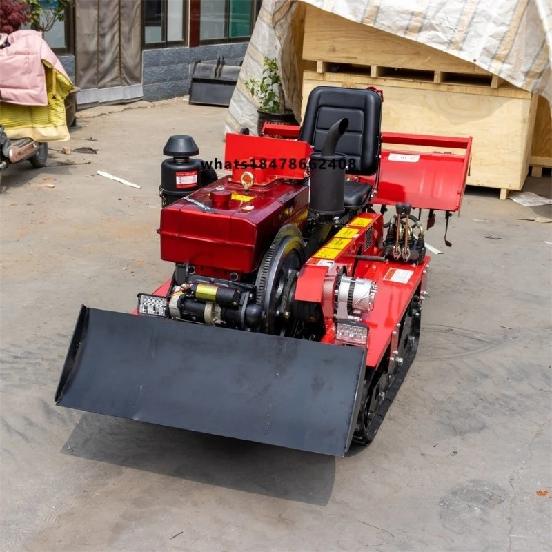 Crawler Micro Rotary Tiller Cultivator Mini Crawler Tractor With Crawler Micro-tiller Price