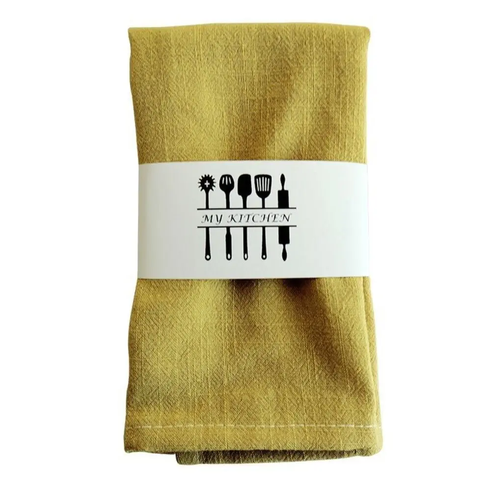 Multipurpose Table Decoration Cotton Linen Napkin Reusable Vintage Tea Towel Retro Soft Placemat Banquet