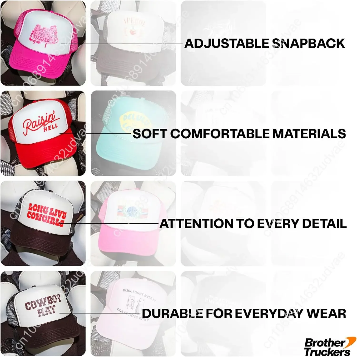 قبعة سائق الشاحنة الكلاسيكية اليومية من Mommin |   قبعة بيسبول Snapback الفاخرة للنساء والأمهات والأمهات