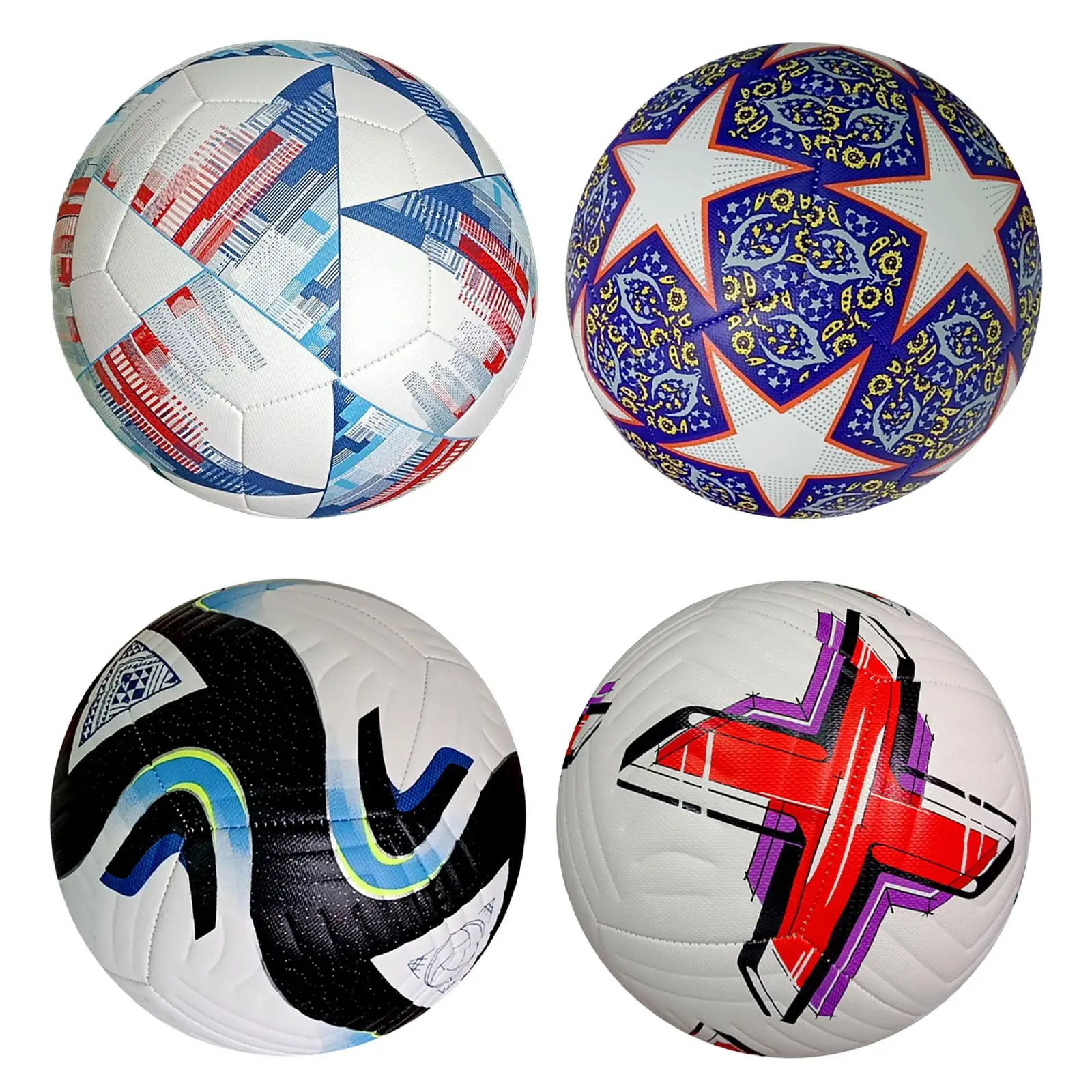 Soccer Ball Size 5 Professional Seamless Stitching Lightweight Official Match Ball for Game Practice Indoor Outdoor Playing