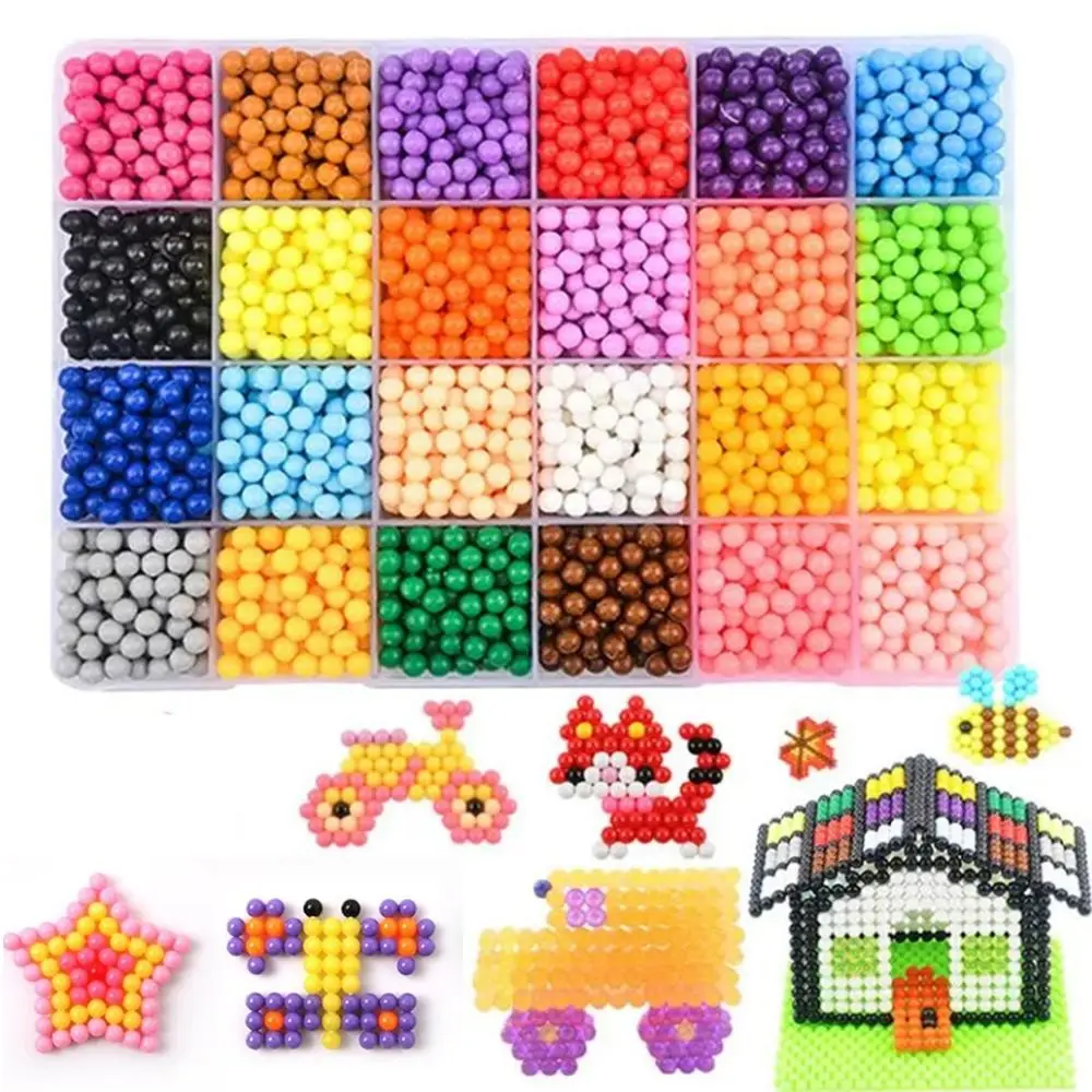 Handmade Magic Beads Set No Ironing 5mm Water Mist Magic Beads Melts When Exposed To Water Creative Water Mist Adhesive Beads