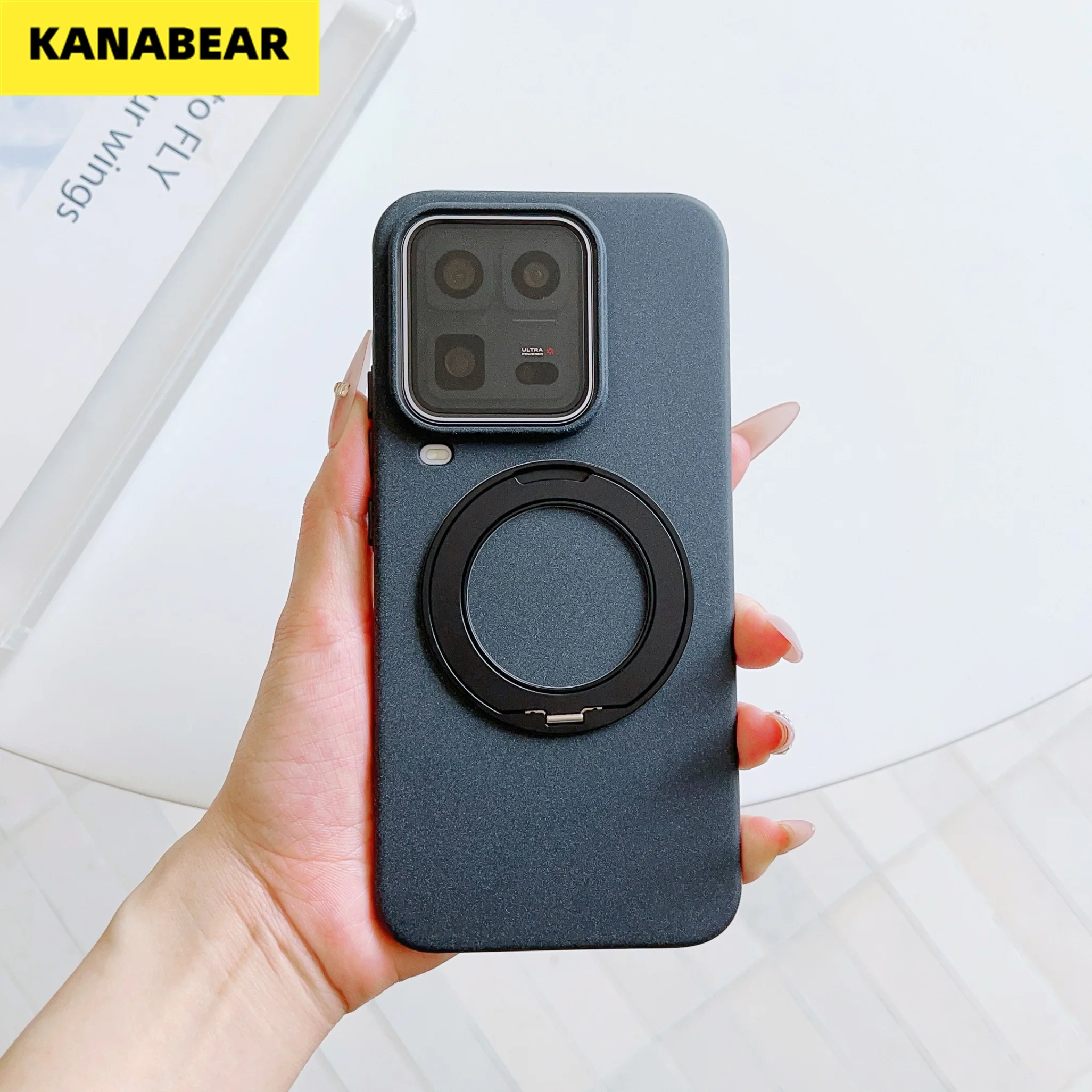 

Applicable to the IQOO 15ulrta magnetic rotating stand with hard shell, pure color, simple design, and protective cover