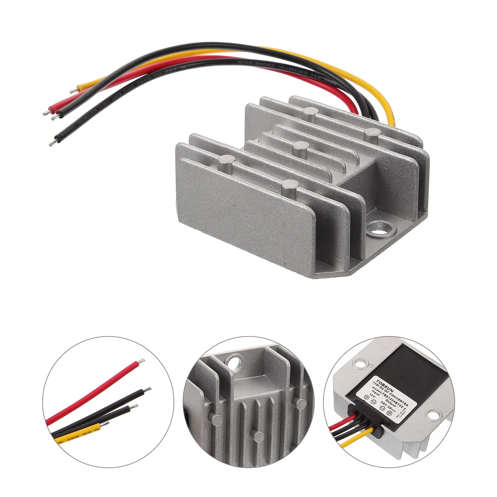 Boost Converter Dc to Car Inverter Water Proof Power for 12v 24v Step up Tinned Copper Wire