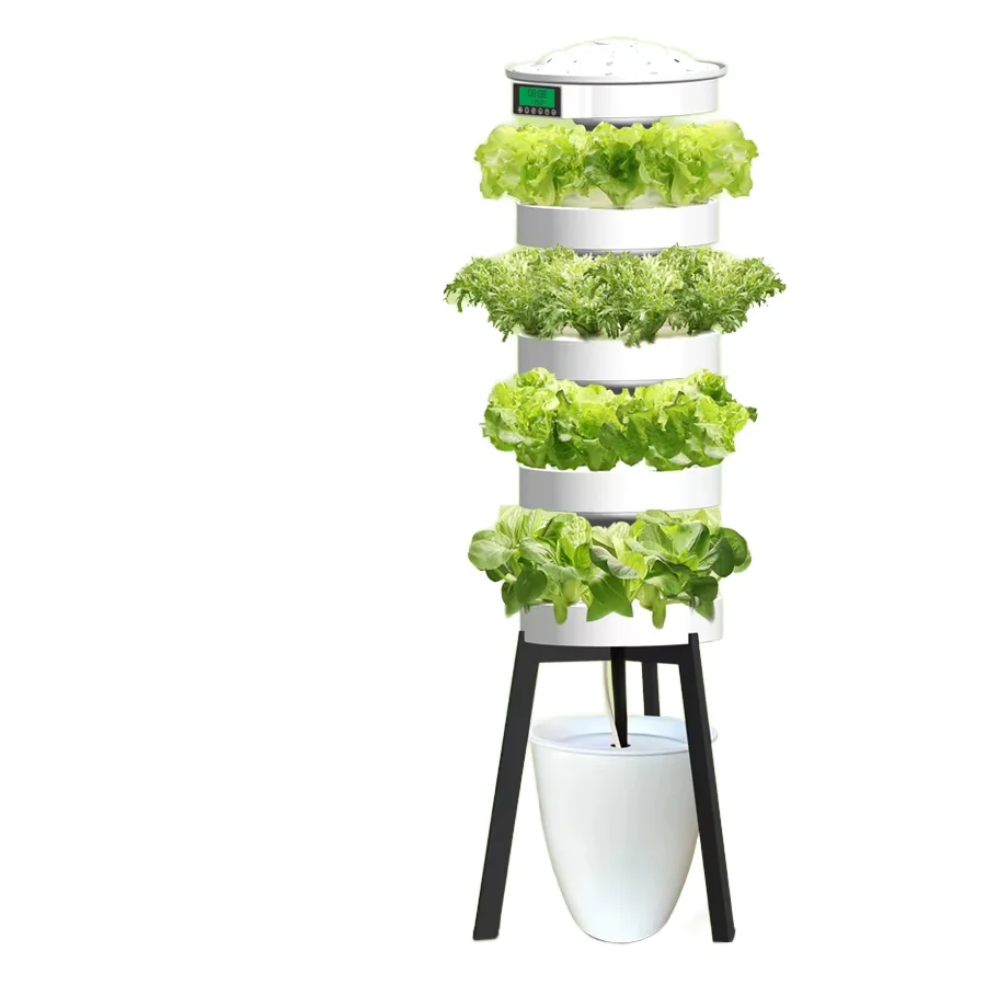 Round Hydroponic Growing System Vertical Home Plant Machine