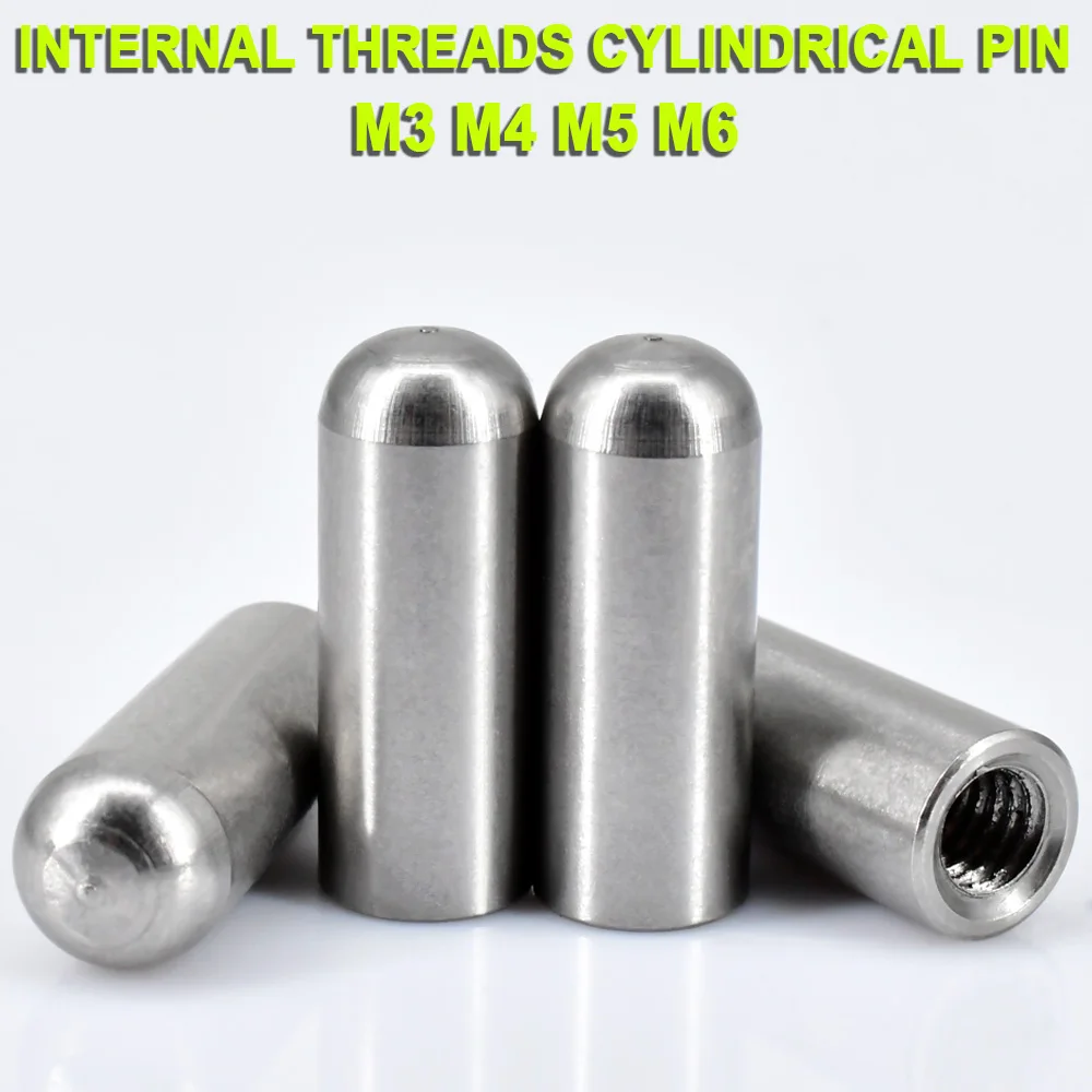 Inter Dowel Pins Internal Thread Round Head Cylindrical Pin M3M4M5M6 Stainless Steel Position Hollow Inner Teeth with Hole Pin