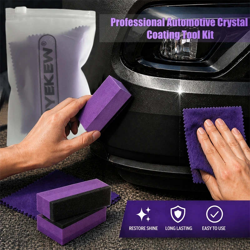 High Density Car Wax Applicator Sponge, Professional Nano Coating Sponge for Car Detailing, Soft EVA Sponge Pad