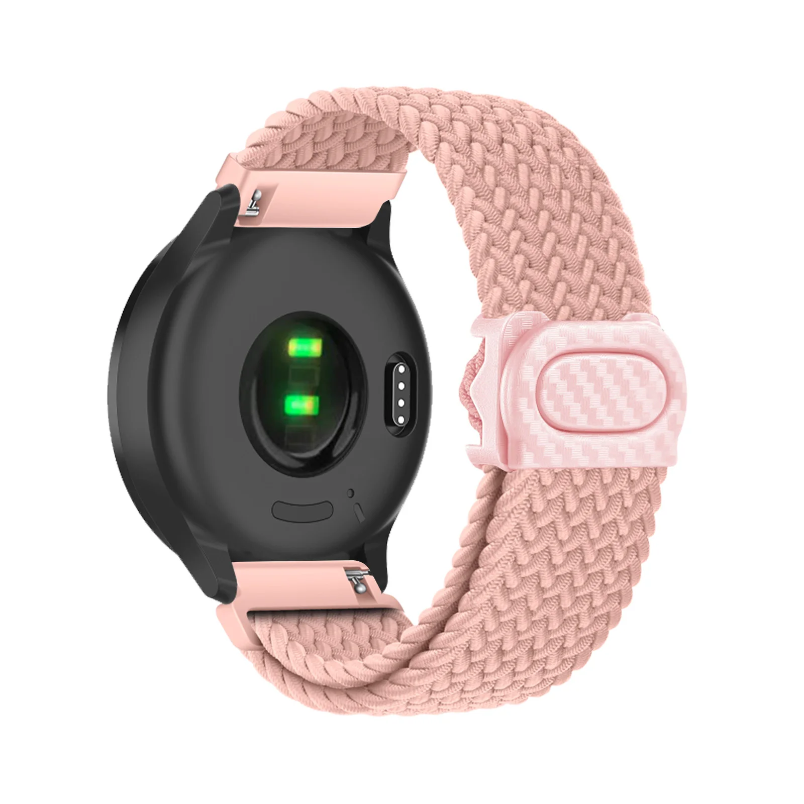 

Elastic Nylon Bands for Garmin Venu/Venu 2 Plus/Venu Sq/Venu Sq 2 Music Band, Plastic Buckle Adjustable Nylon Strap