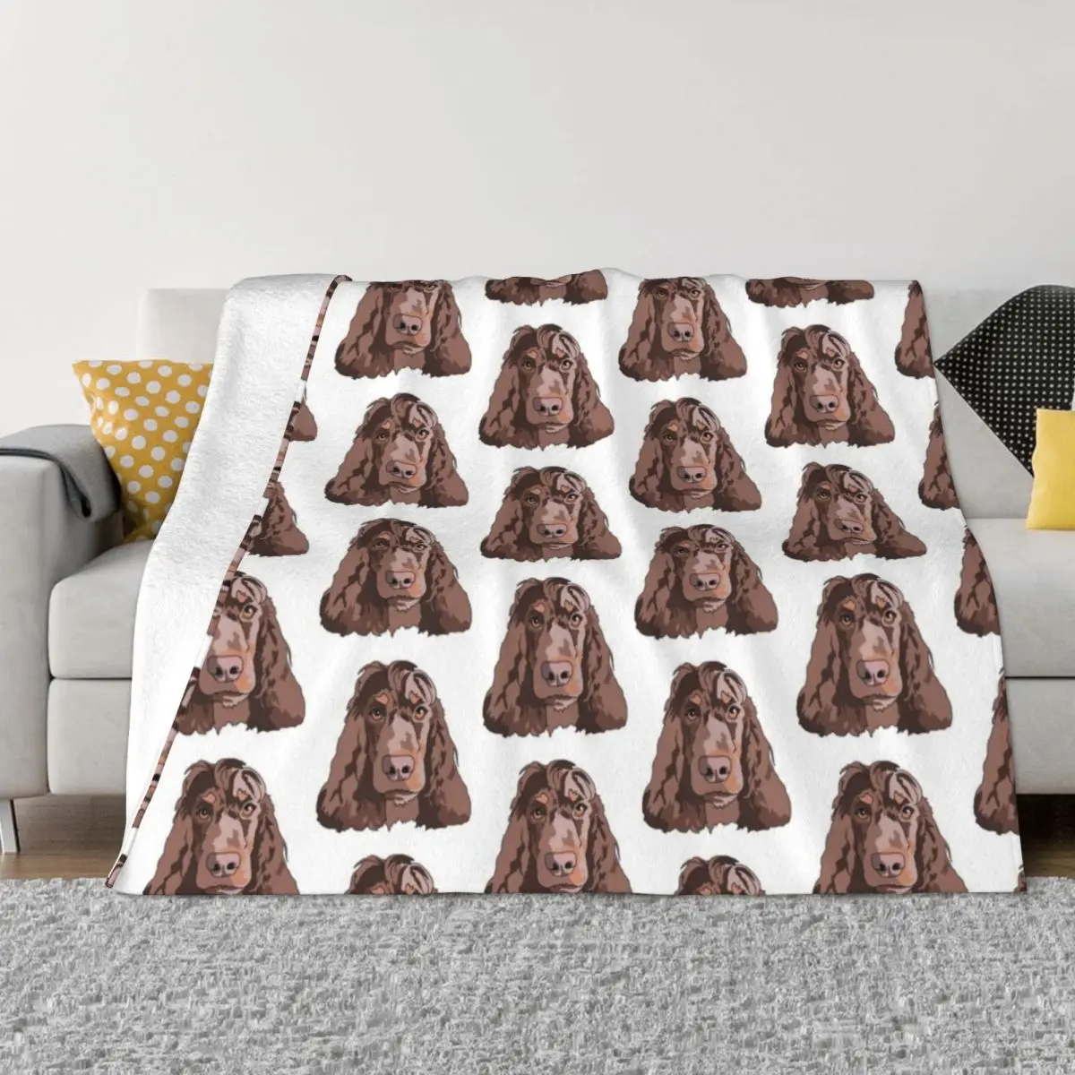 

Coco The Spaniel Throw Blanket halloween Cute Sofa Quilt Cute Plaid Blankets