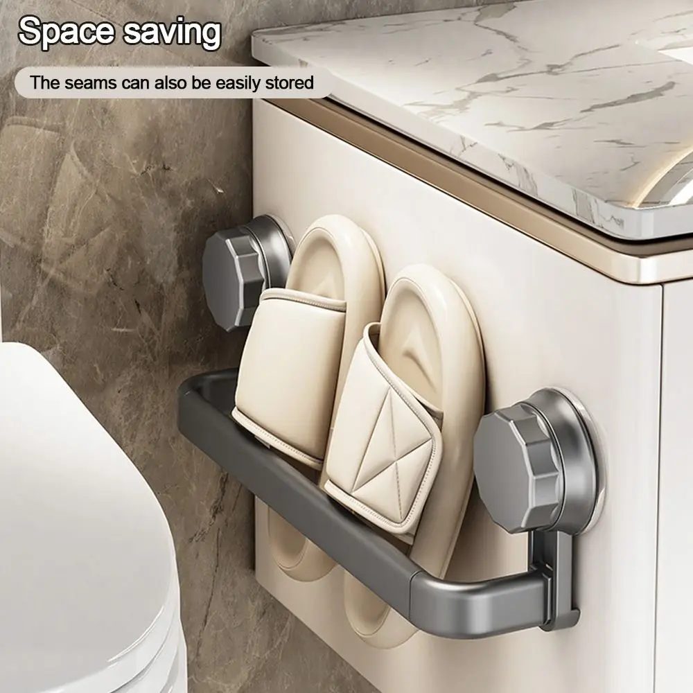 Fashion Wall Mount Towel Rack Strong Suction Cup No Drilling Clothes Holder Household Storage Rack Hanger Holder