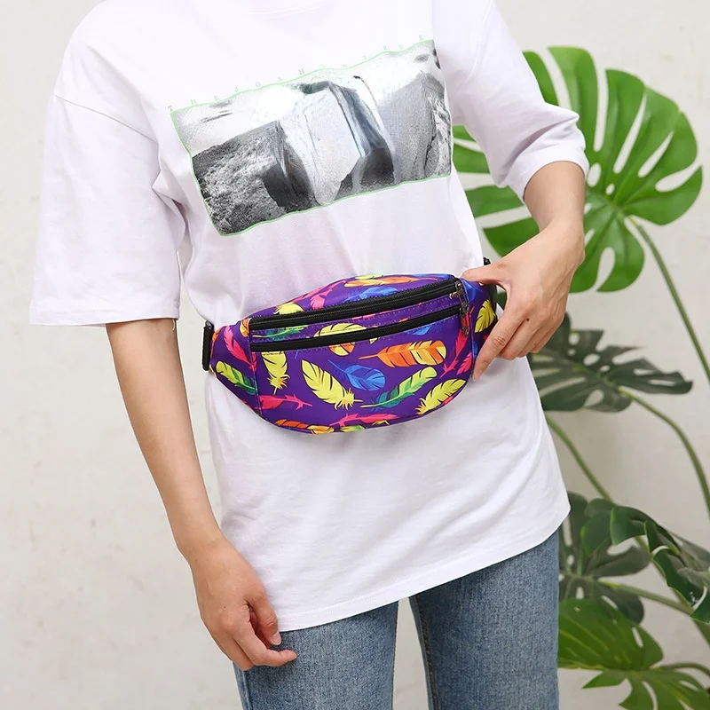 New Women Holographic Waist Bag Sport Run Fanny Pack Men Crossbody Bag Fashion Chest Bag Phone Purse Multifunction Belt Bag Bum