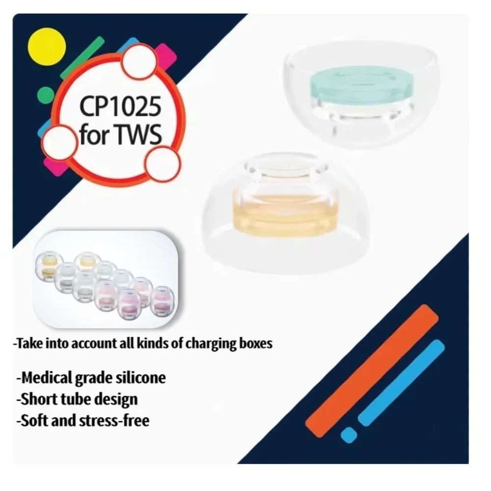 SpinFit CP1025 TWS Medical Silicone Patented Ear Tips Designed for Ture Wireless Earbuds Earphone For oppoencox MTW3 airdots3pro