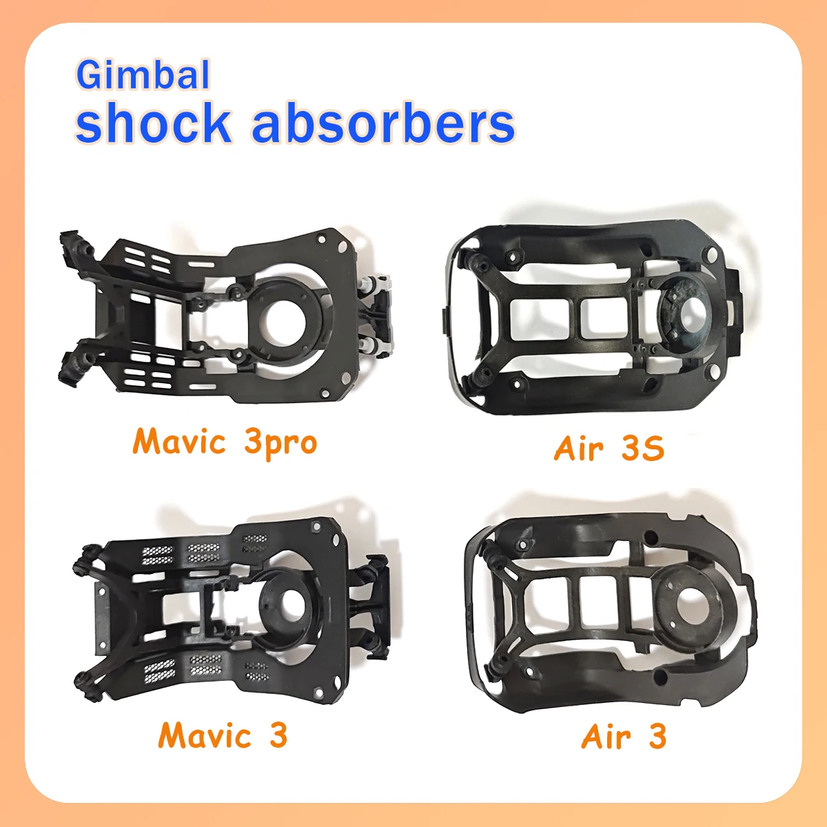 

Original Mavic3/3pro/air3/air3s shock absorber upper and lower brackets, drone maintenance spare parts suitable for DJI series