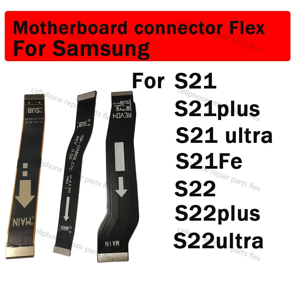 

Гибкий гибкий кабель для зарядки материнской платы для Samsung Galaxy S21 S22 Plus Ultra S21FE, ЖК-дисплей, удлинительный ленточный кабель для подключения материнской платы