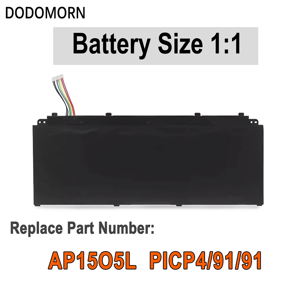 DODOMORN 100% New AP1505L AP15O5L High Quality Battery For Acer Aspire S13 S5-371 S5-371-52JR 56VE 767P Chromebook R13 CB5-312T