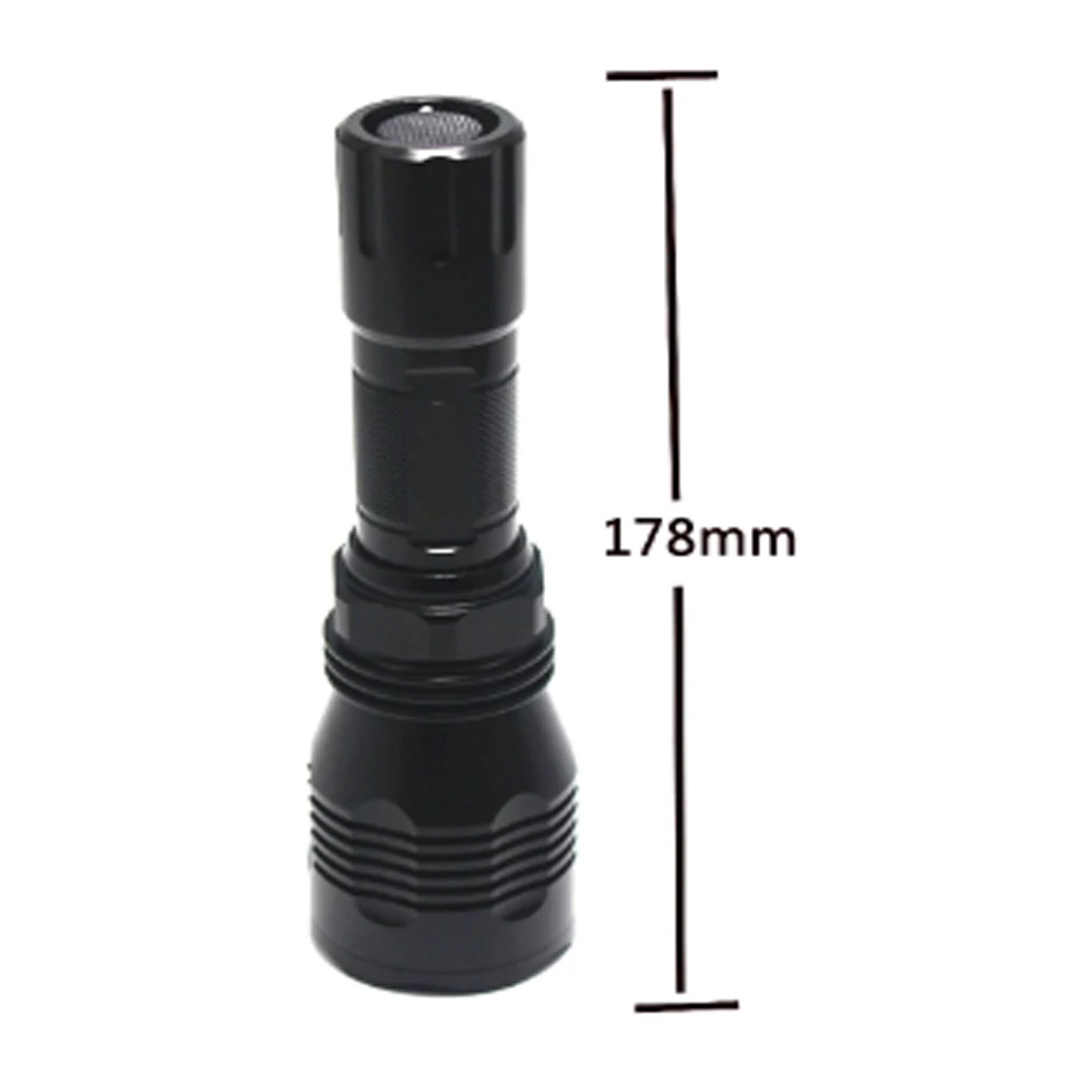 Imagem -04 - Lanterna Led Super Brilhante para a Caça Lanterna Tática Rifle 1-mode Predator Tocha Portátil Lanterna de Pesca Impermeável ir 850nm