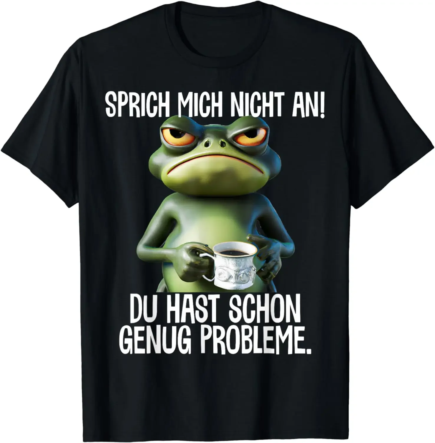 

Good Morning! Very Thin Ice Cream! Interesting Coffee Famous Saying T-Shirt 100% Cotton O-Neck Short Sleeve Casual Mens T-shirt